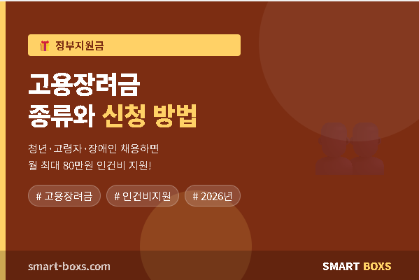 고용장려금 종류와 신청 방법 총정리 썸네일